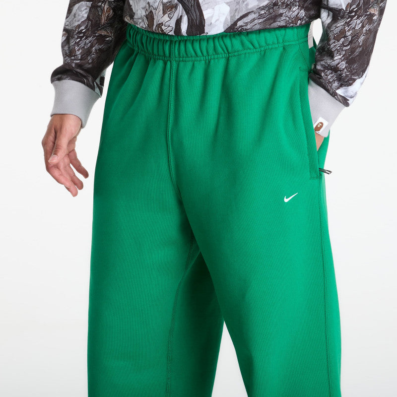 Nike Solo Swoosh Men's Fleece Open-Hem Pants Court Green/ Court Green/ White